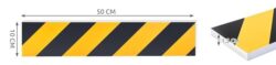 Ochraniacz drzwi do auta 50x10x1,5cm NA ŚCIANĘ OCHRONA SAMOPRZYLEPNY - obrazek 7