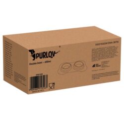 Miska podwójna- 450ml Purlov PIES KOT STALOWA ANTYPOŚLIZGOWA PODSTAWKA - obrazek 10