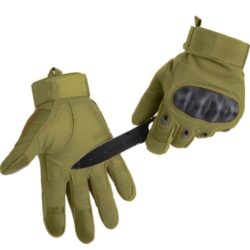 Rękawiczki taktyczne XL- khaki Trizand REGULOWANE WYTRZYMAŁE SURVIVAL - obrazek 3