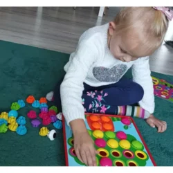 UKŁADANKA DLA DZIECI EDUKACYJNA MOZAIKA GUZIKOWA UNIWERSALNA KRUZZEL - obrazek 10